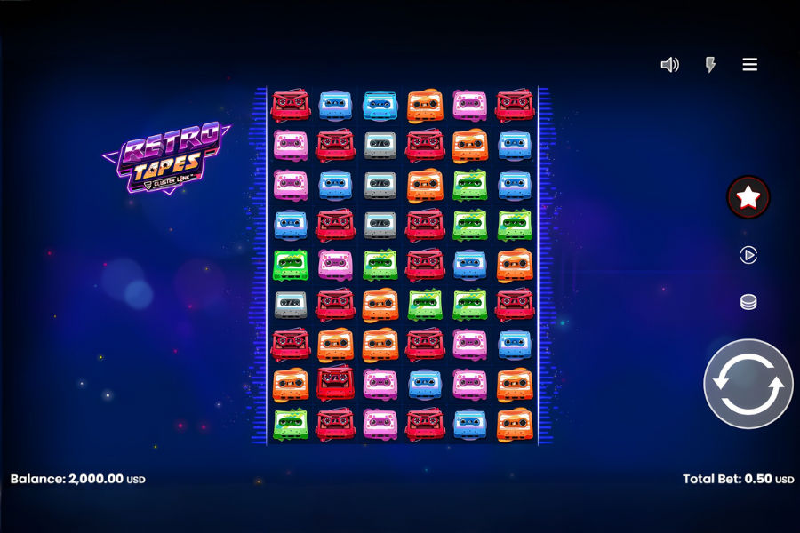 demo play of retro tapes slot on stake